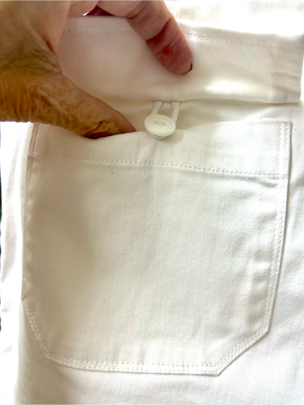 Sanctuary White High-Rise Cropped Utility Pants Size 29 - Picture 3 of 5